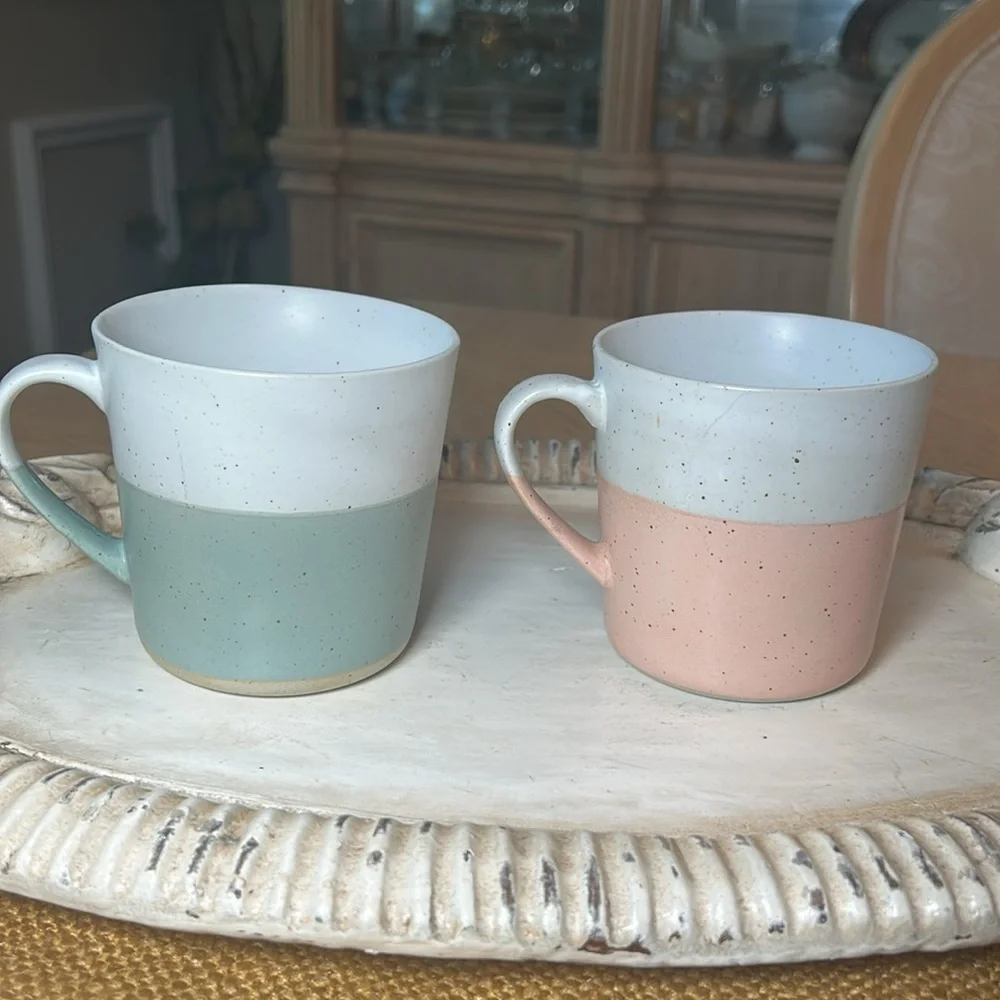 West Elm Stoneware Mugs (2) - Picture 3 of 7